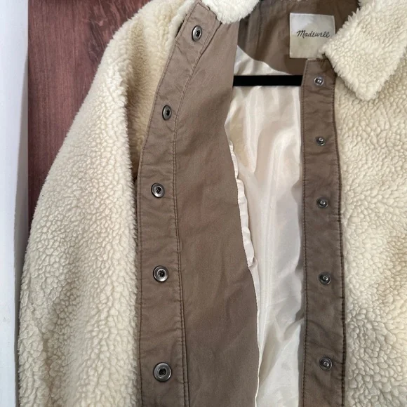 Madewell | Portland Sherpa Jacket sz XS - Girlhood core, hygge - Picture 8 of 9